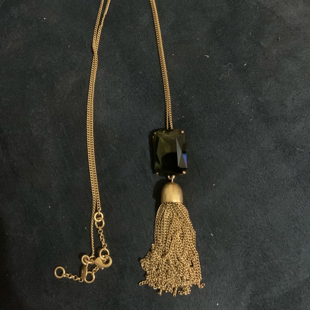 EUC J Crew tassel necklace